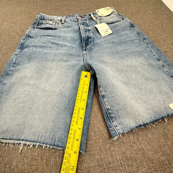 NEW! a.n.a a new approach Denim Bermuda Shorts High Rise Sz 10 Cut Offs MSRP $44 - Picture 4 of 10